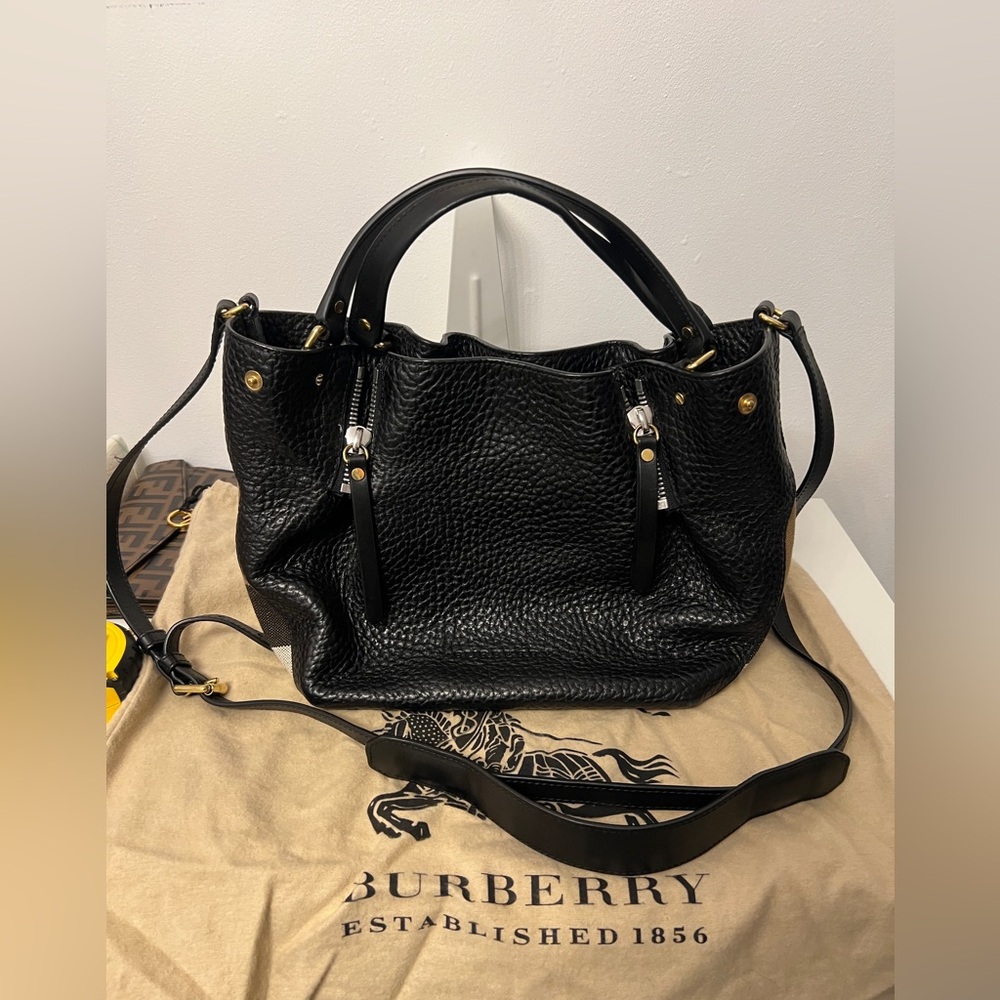 Burberry Maidstone Small Satchel Leather , Crossbody Bag